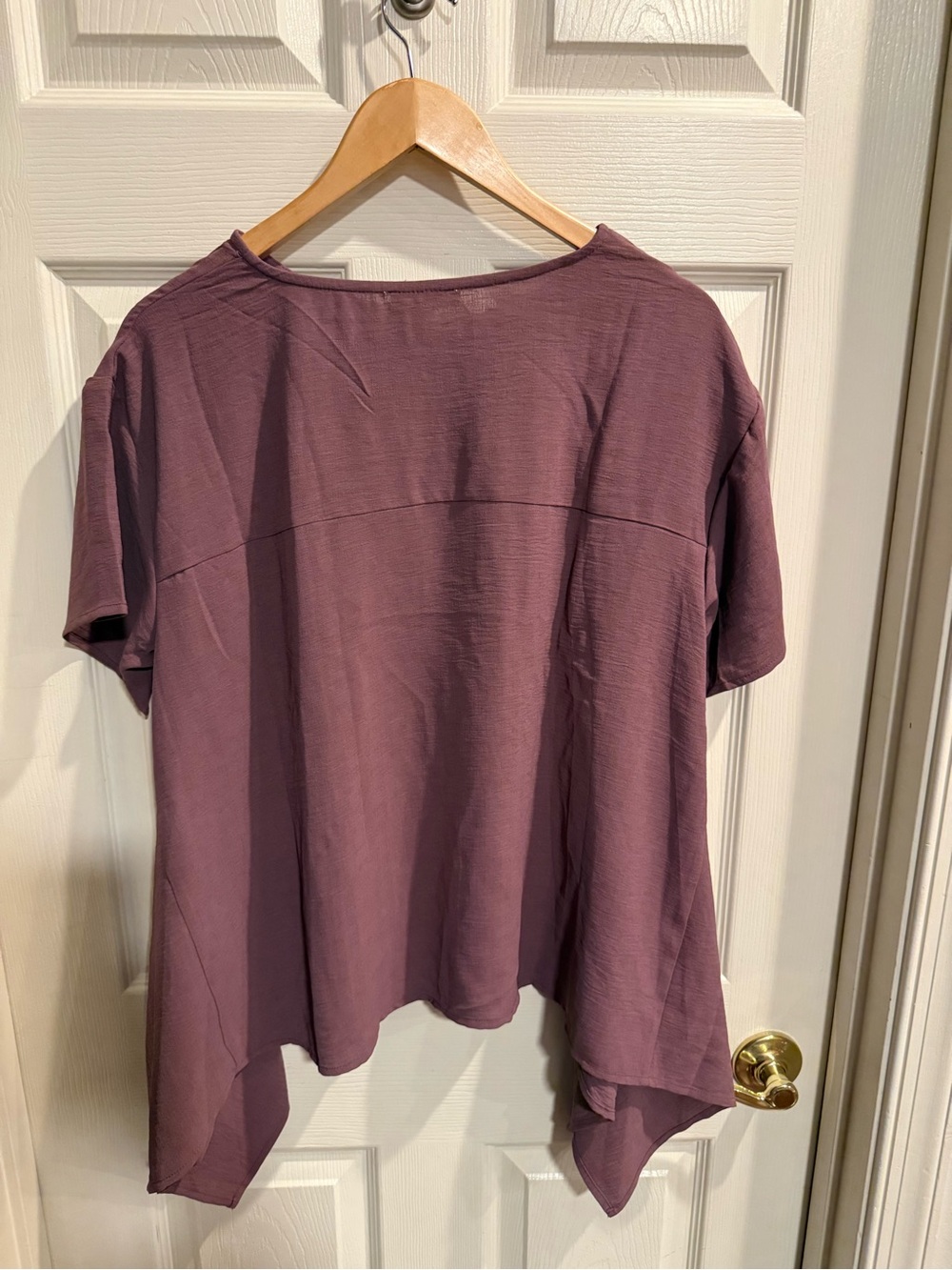 easel Mauve Short-Sleeve Swing Tunic - Picture 6 of 7